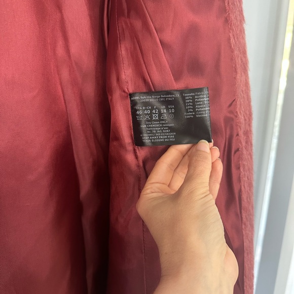 CINZIA ROCCA ICONS NWT Wool & Alpaca-Blend size 10 Red (Salmon red) - Picture 13 of 16